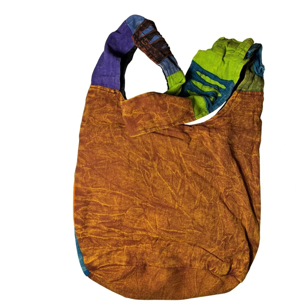 Handmade Patchwork Boho Sling Bag Hippie Peace Sign‎ Turtle Bag